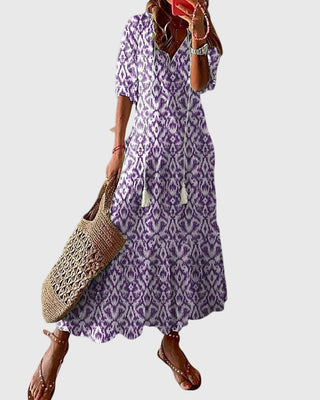 Noor™ | Boho Vintage Summer Maxi Dress