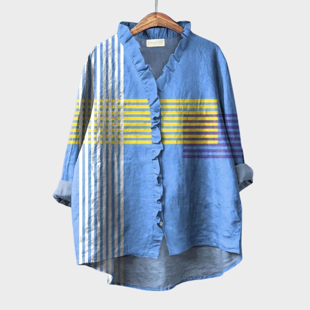 ELVIE | Elegant Summer Linen Blouse