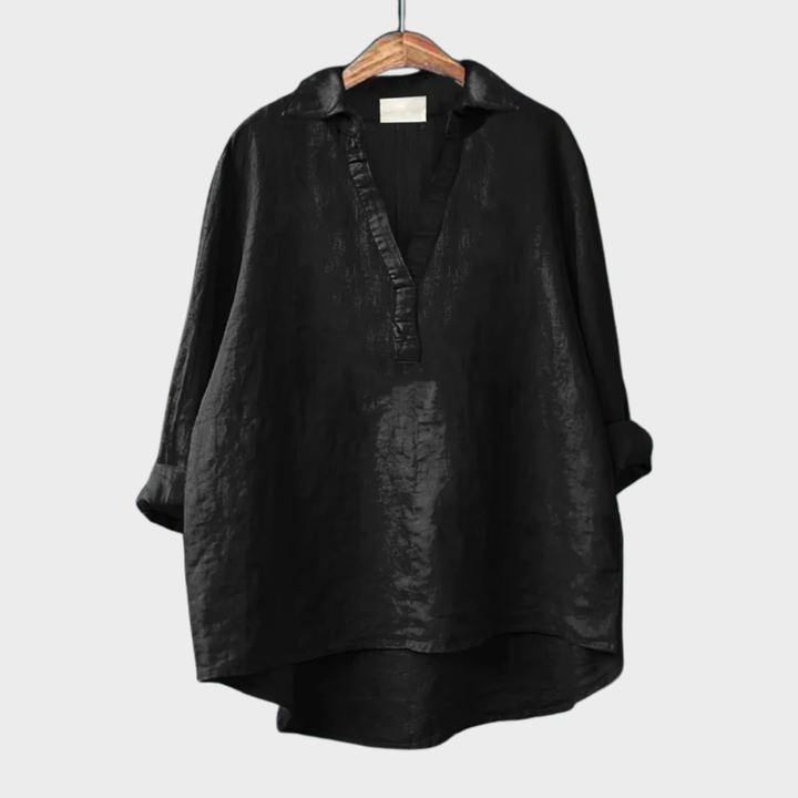 LAILA | Elegant Summer Linen Blouse