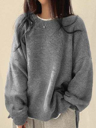 VIOLETTA™ - Cozy Long-Sleeve Round Neck Knitwear Sweater