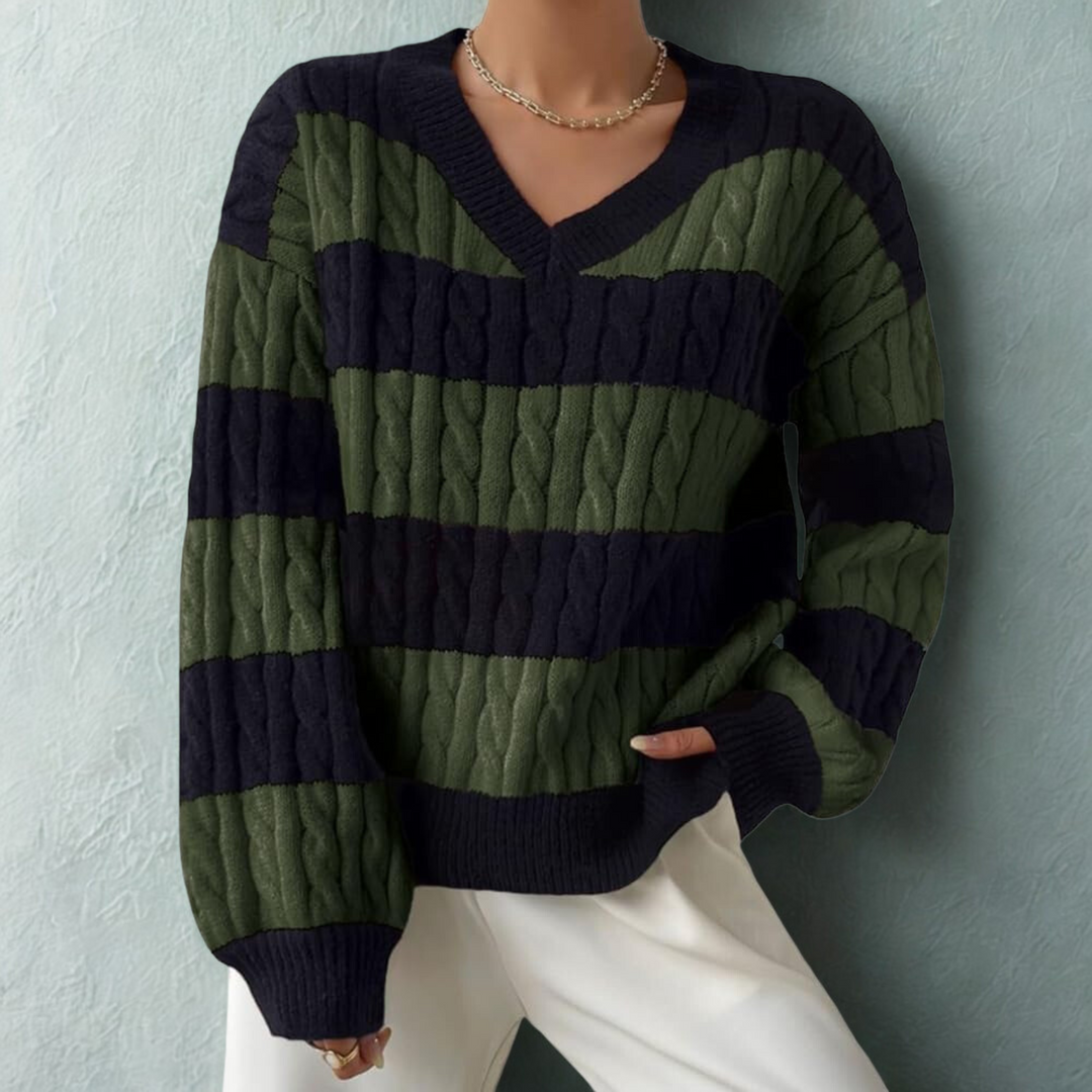 MORTA™ - Comfy V-Neck Long-Sleeve Sweater