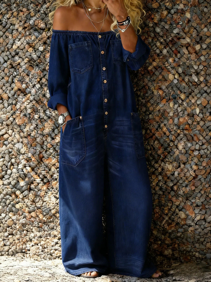 VERITY | Off-Shoulder Soft-Touch Jumpsuit