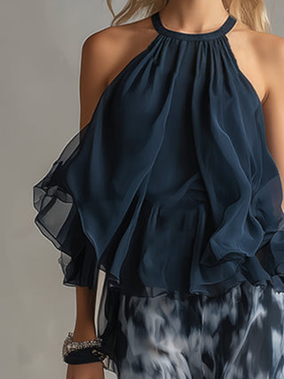 EVELINA | Printed Wide-Leg Co-Ord Set