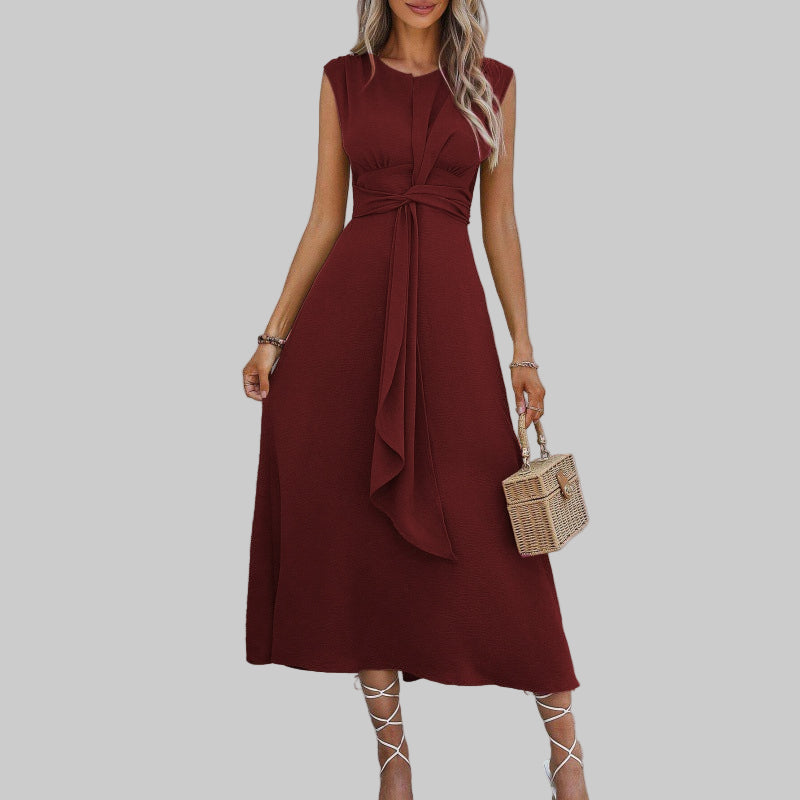 REESE™ | Elegant Sleeveless Round Neck Maxi Dress