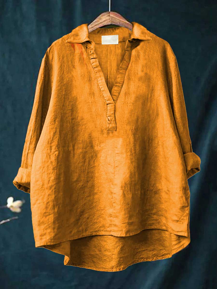 LAILA | Elegant Summer Linen Blouse