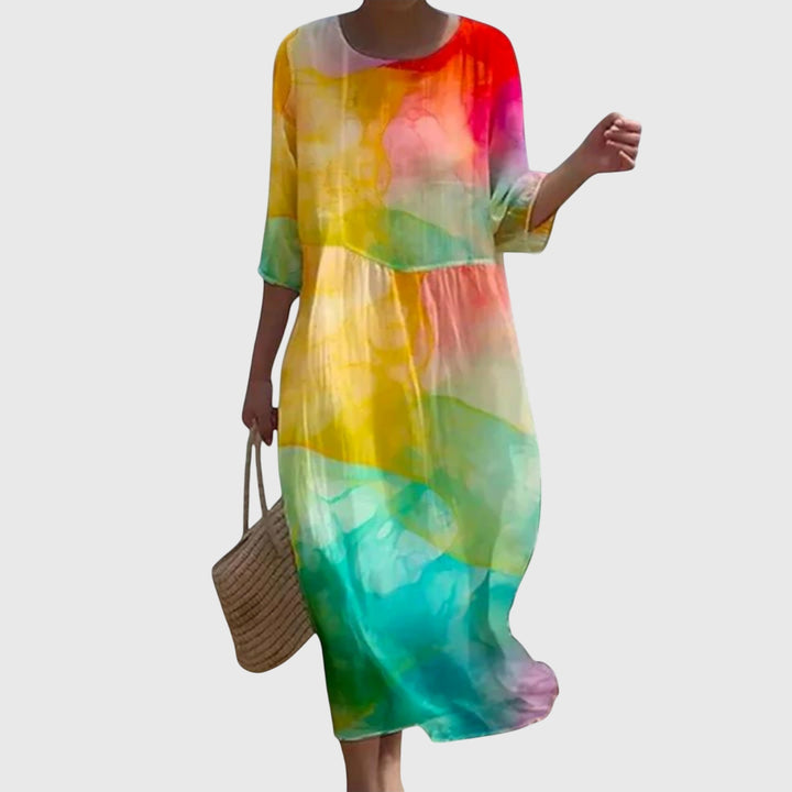 Elena™ | Stylish Floral Maxi Dress