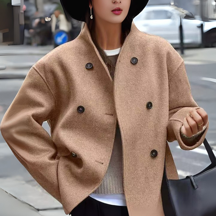 BINI™ - Cozy Long-Sleeve Stand Collar Coat