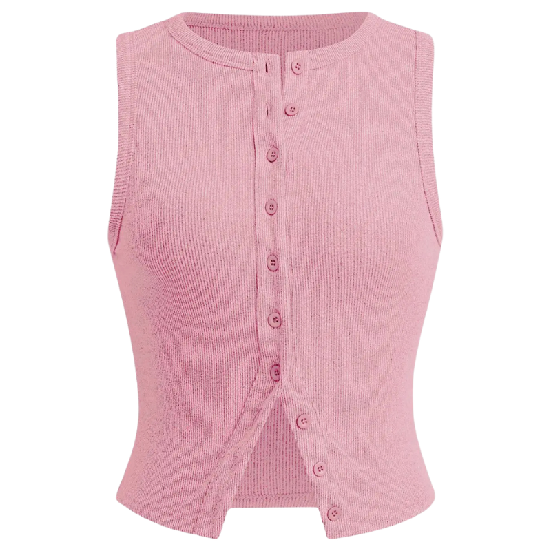 KYLIE™ - Classic Ribbed Casual Crop Top