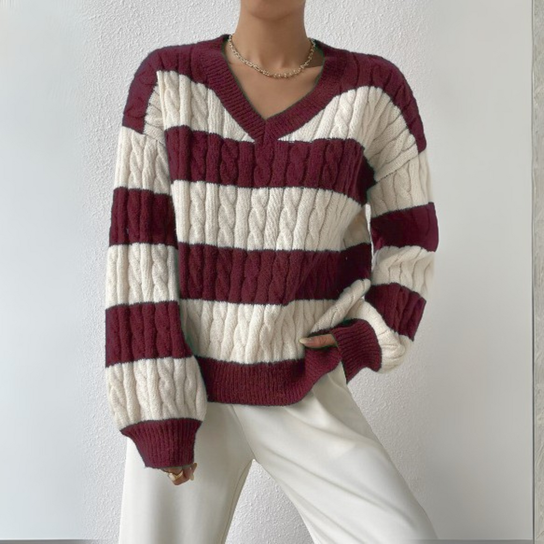 MORTA™ - Comfy V-Neck Long-Sleeve Sweater