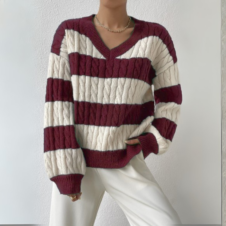 MORTA™ - Comfy V-Neck Long-Sleeve Sweater