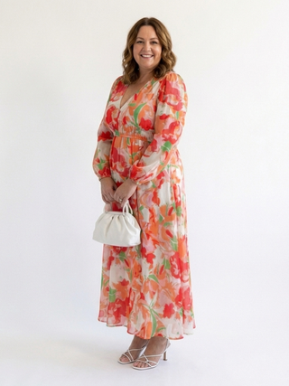 ALTHEA™ | Long-Sleeve Floral Maxi Dress
