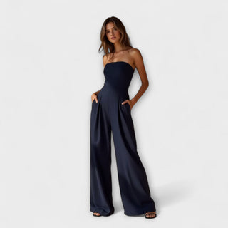 KIORA | Elegant Strapless Jumpsuit