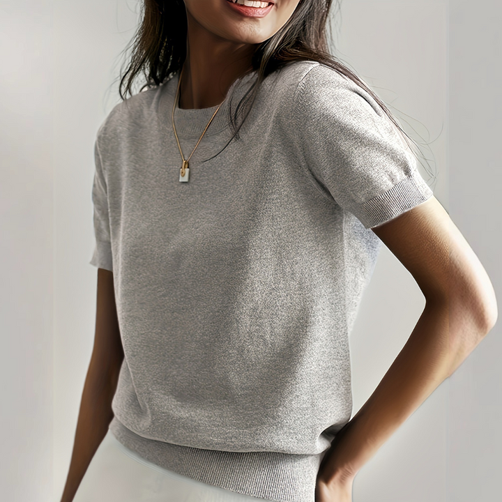 Viane - Casual Short-Sleeve Crew Neck Top