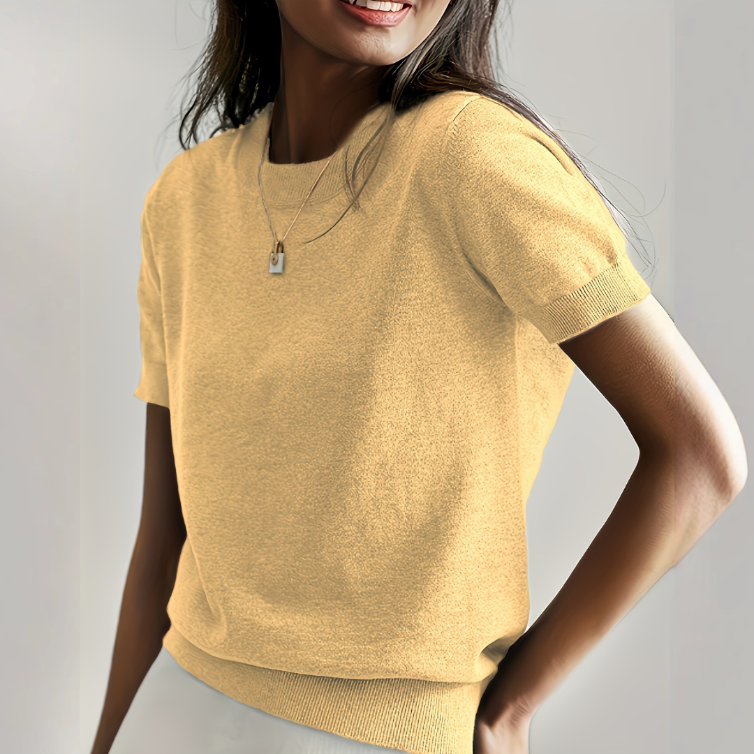 Viane - Casual Short-Sleeve Crew Neck Top