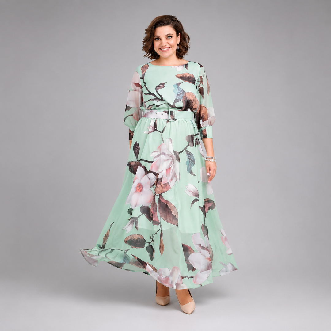 SCARLETT | Long-Sleeve Floral Dress