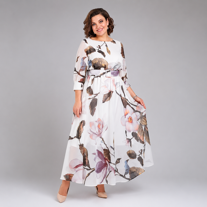 SCARLETT | Long-Sleeve Floral Dress