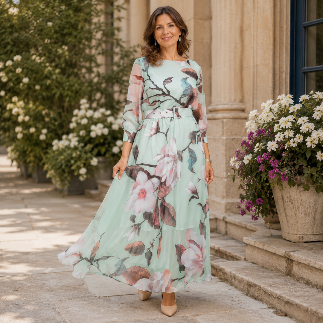 SCARLETT | Long-Sleeve Floral Dress