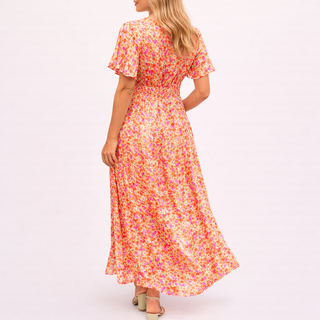 FAITH™ | Elegant Long Dress With Flowers