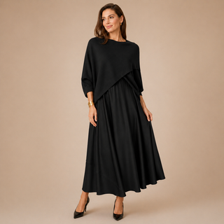 Clara | Elegant Layered Jumper and Midi Dress Set