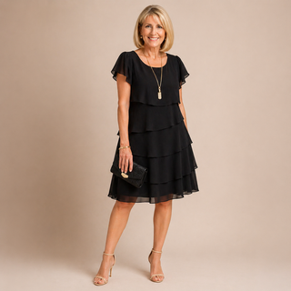Lucia | Layered Chiffon Summer Mini Dress