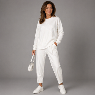 AMELIA | Casual Two-Piece Set with Round Neck and Long-Sleeves