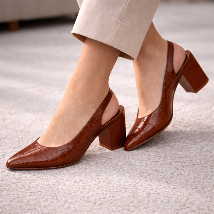 PERNILLE™ | Elegant Slingback Pumps for All Day Comfort