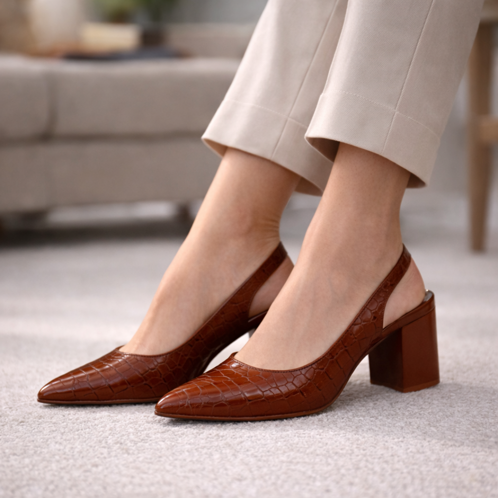 PERNILLE™ | Elegant Slingback Pumps for All Day Comfort