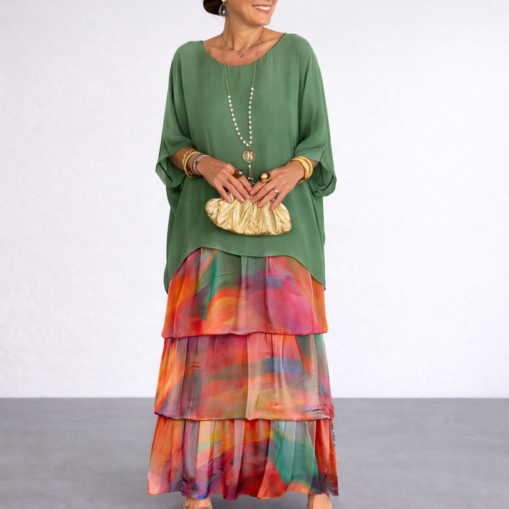LARA™ | Elegant Flowing Maxi Dress