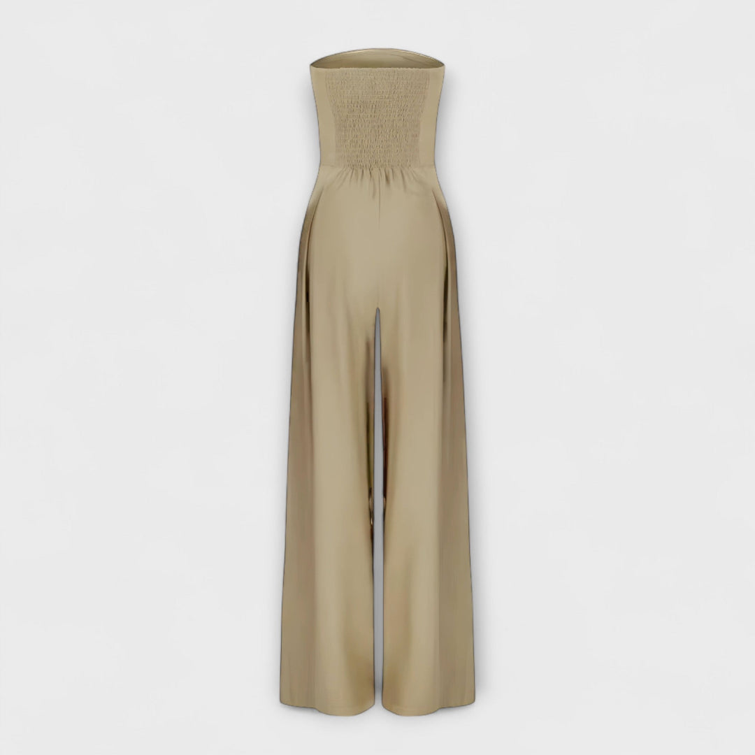 KIORA | Elegant Strapless Jumpsuit