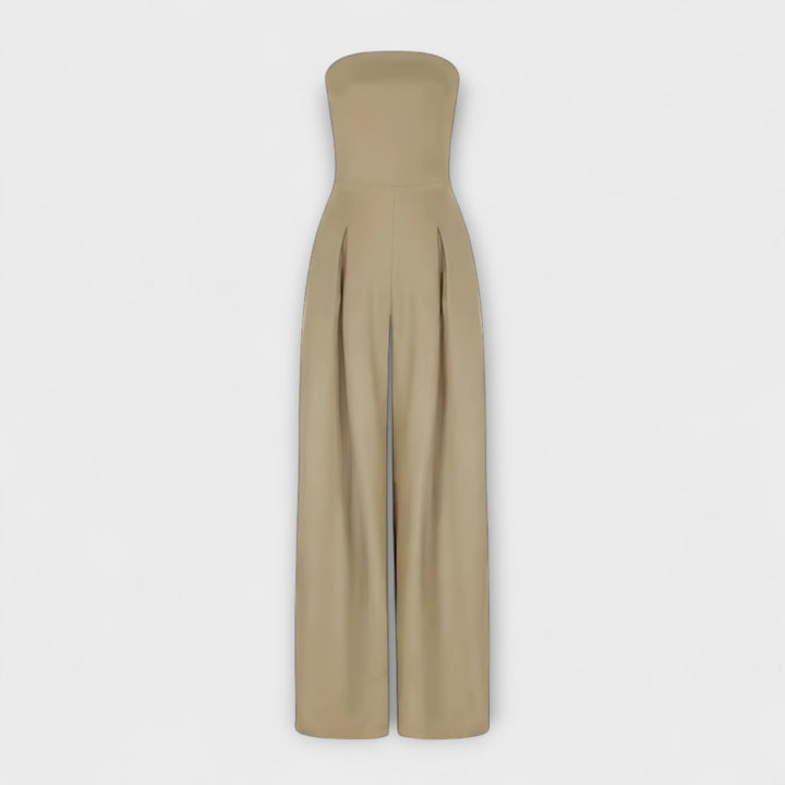 KIORA | Elegant Strapless Jumpsuit