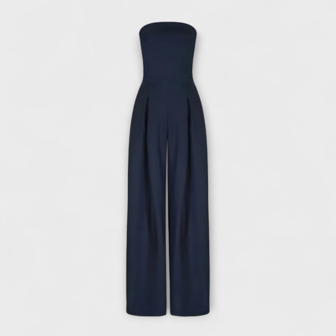 KIORA | Elegant Strapless Jumpsuit
