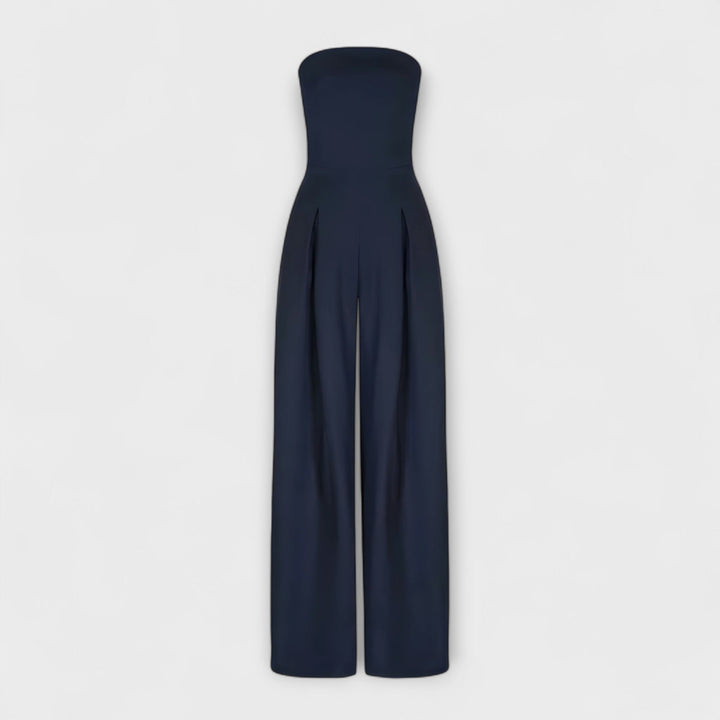 KIORA | Elegant Strapless Jumpsuit