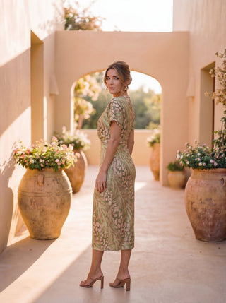 Giulia | Natural Elegance Midi Dress