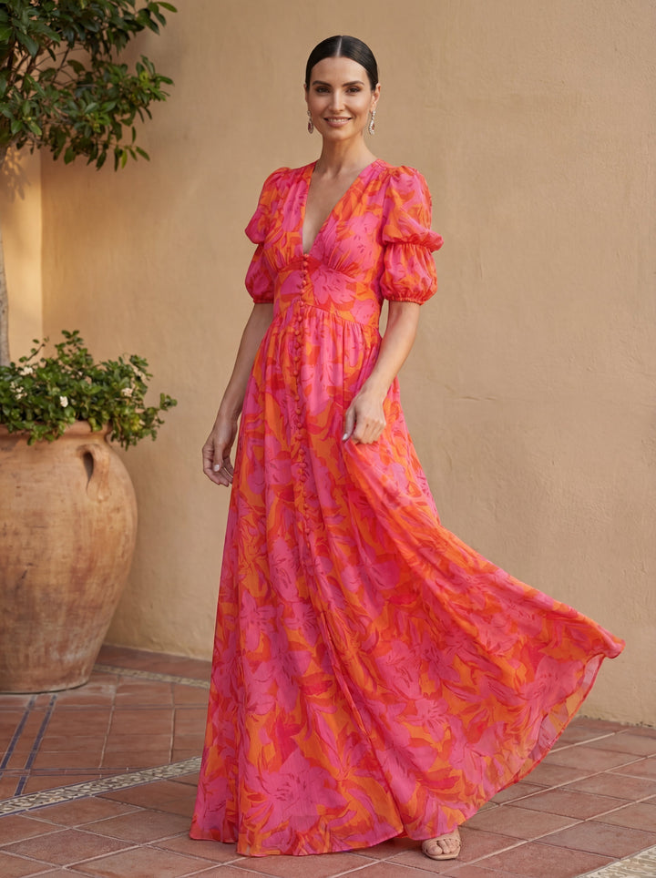 ELIANA | Floral Maxi Dress