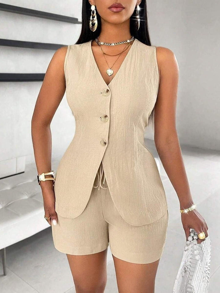 CHELENA™ - Chic Summer Vest and Shorts Set