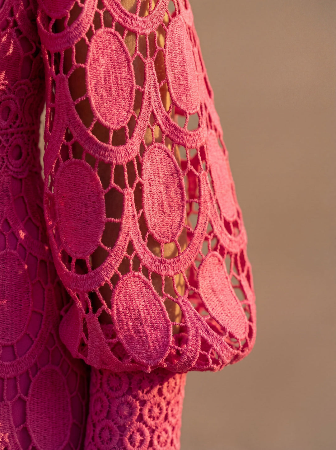 CLAIRE | Elegant Lace Maxi Dress with Long-Sleeves