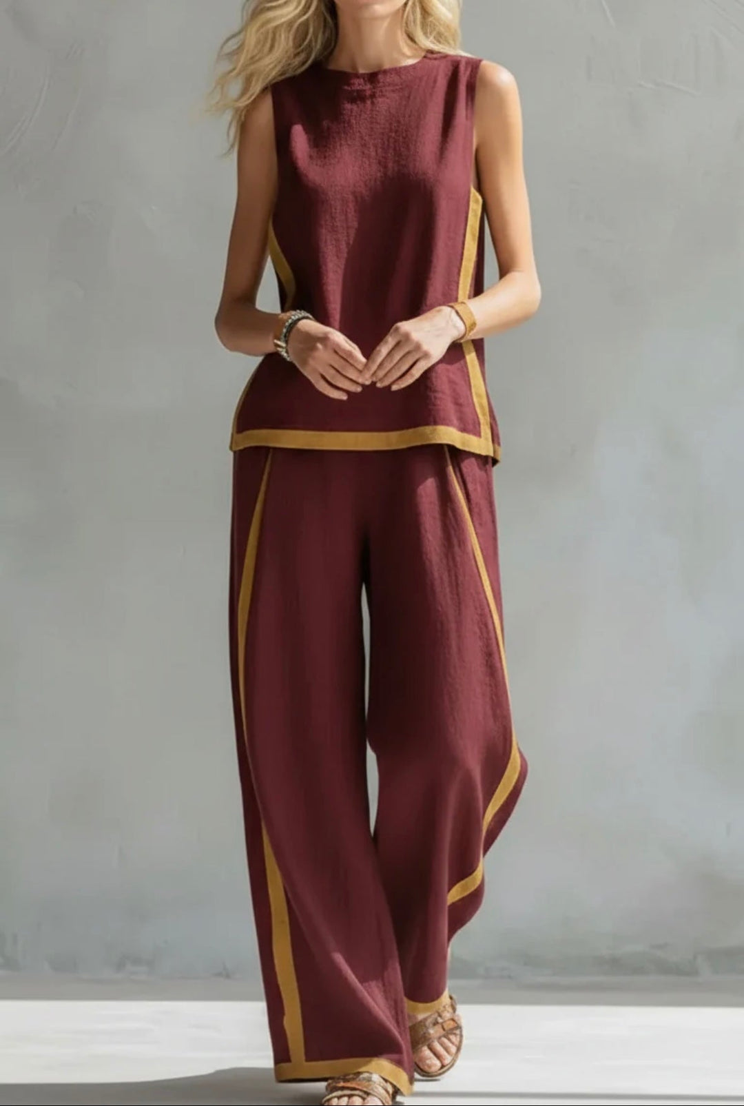 LEILA | Elegant Cotton and Linen Set