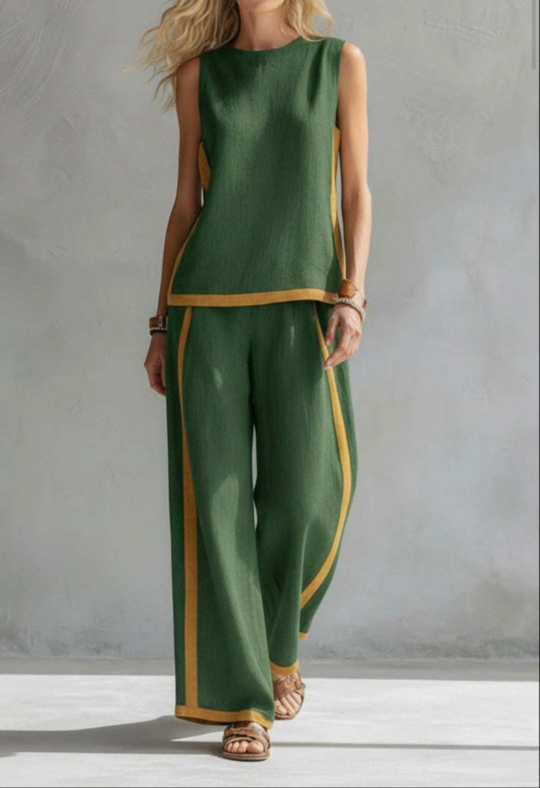 LEILA | Elegant Cotton and Linen Set