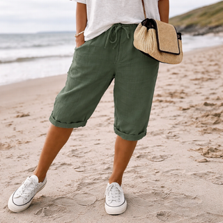 GRACE™ | Light Cotton-Linen Shorts