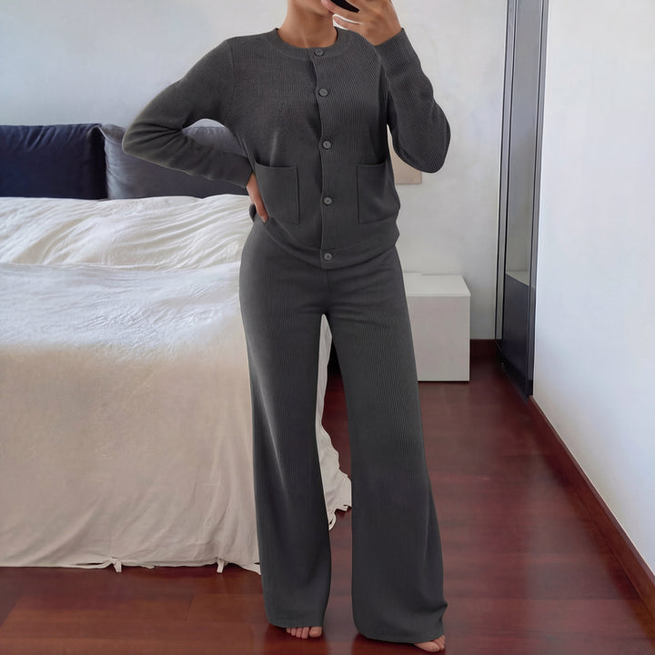 LUCIA - Cozy Knit Sweater & Wide-Leg Two-Piece Set