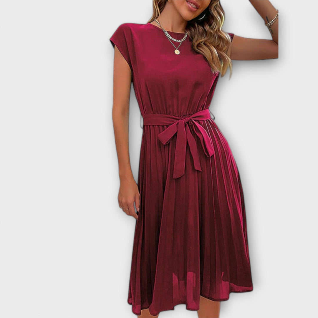 Shira™ | Summer Midi Pleated Dress