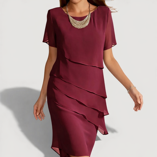 KENDRA™ | Layered Midi Dress