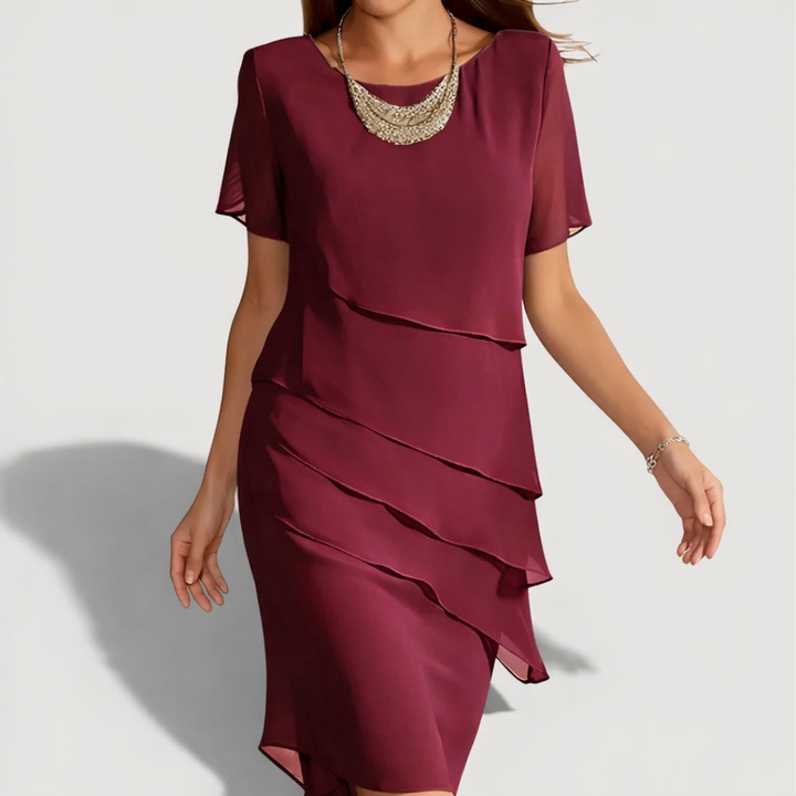 KENDRA™ | Layered Midi Dress
