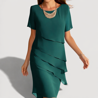 KENDRA™ | Layered Midi Dress