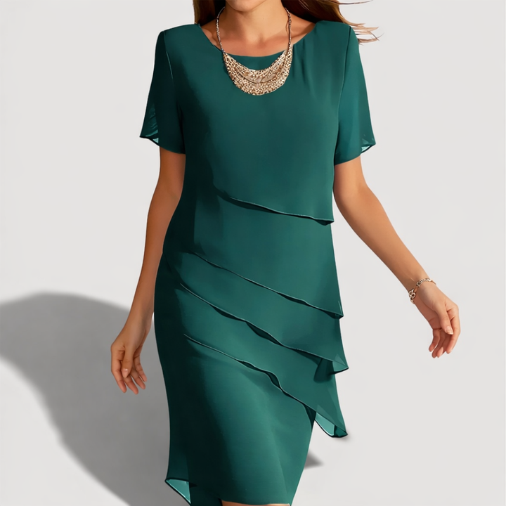 KENDRA™ | Layered Midi Dress