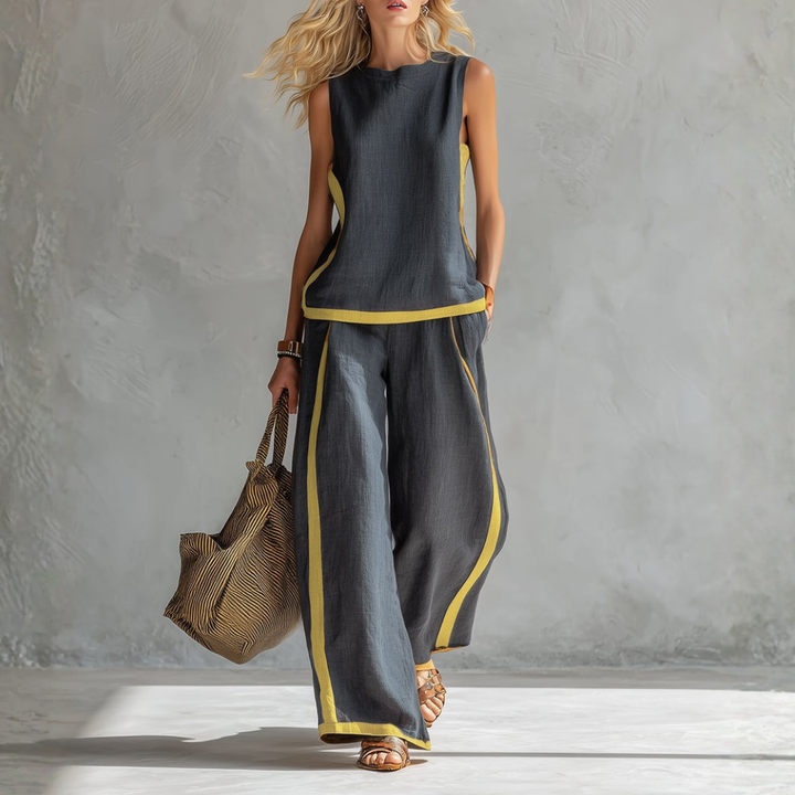 LEILA | Elegant Cotton and Linen Set