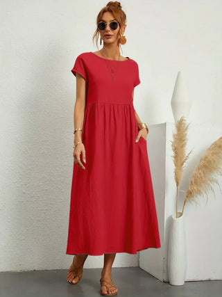 GABRIELLE™ - A Flowing Midi Dress with Timeless Elegance