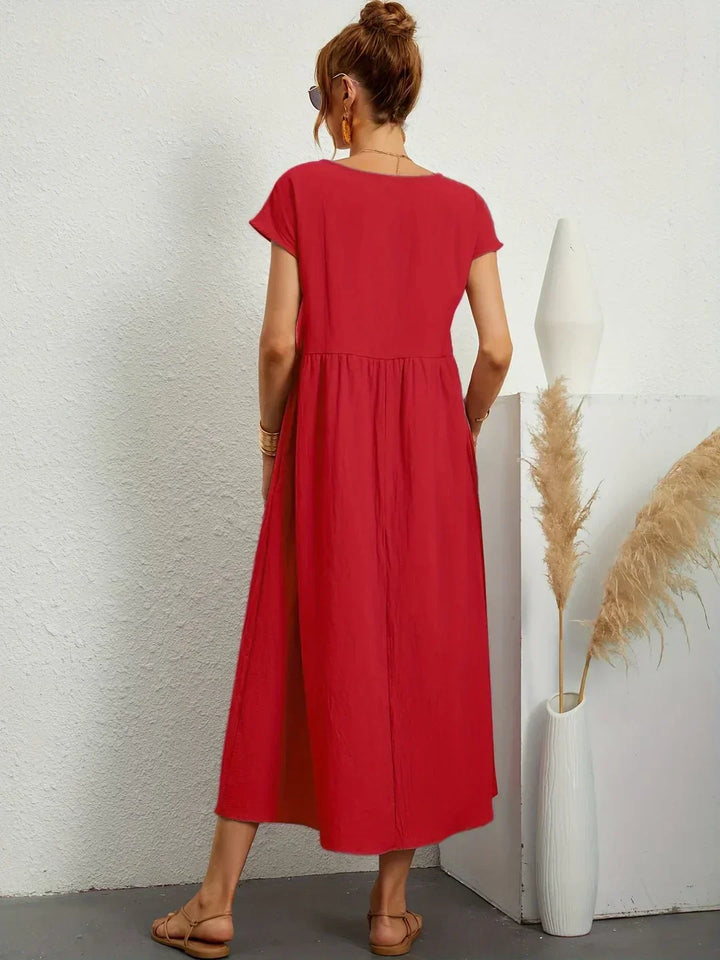 GABRIELLE™ - A Flowing Midi Dress with Timeless Elegance