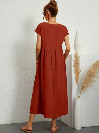GABRIELLE™ - A Flowing Midi Dress with Timeless Elegance