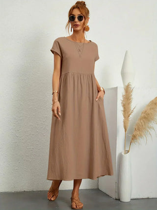 GABRIELLE™ - A Flowing Midi Dress with Timeless Elegance
